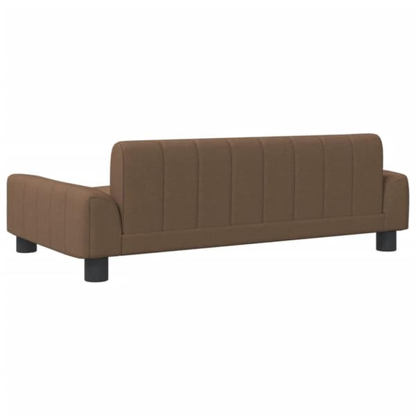 vidaXL Barnsoffa brun 90x53x30 cm tyg