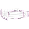 Miniatyrbild 6 av 7: vidaXL Barnsoffa brun 90x53x30 cm tyg