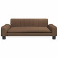 Miniatyrbild 2 av 7: vidaXL Barnsoffa brun 90x53x30 cm tyg
