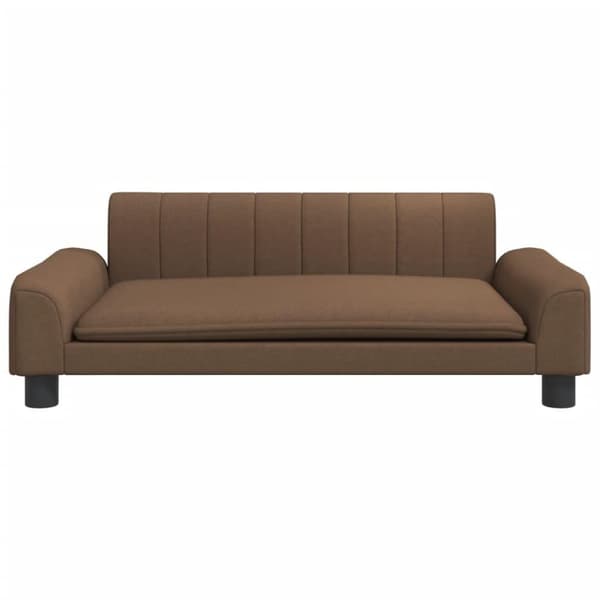 vidaXL Barnsoffa brun 90x53x30 cm tyg