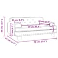 Miniatyrbillede 6 af 7: vidaXL sofa til børn 70x45x30 cm fløjl brun