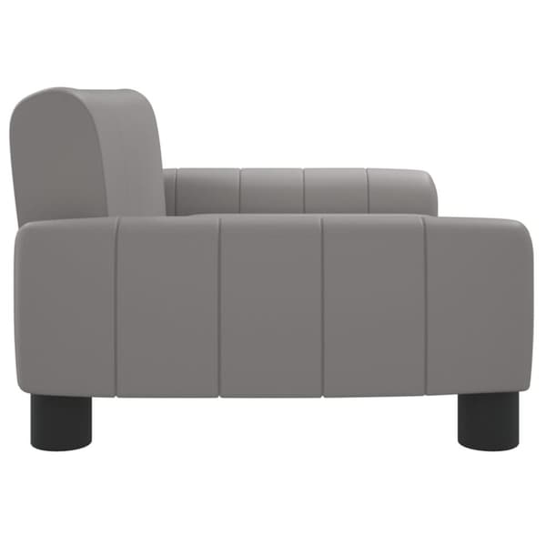 vidaXL sofa til børn 70x45x30 cm kunstlæder grå