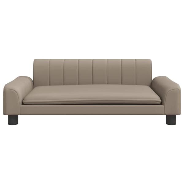 vidaXL Barnsoffa cappuccino 90x53x30 cm konstläder