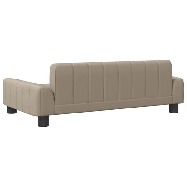 vidaXL Barnsoffa cappuccino 90x53x30 cm konstläder