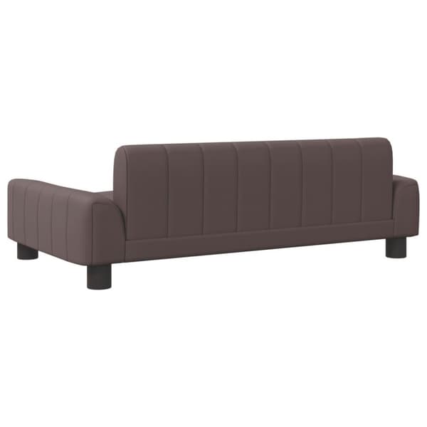 vidaXL sofa til børn 90x53x30 cm kunstlæder brun