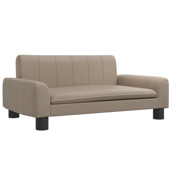 vidaXL Barnsoffa cappuccino 70x45x30 cm konstläder