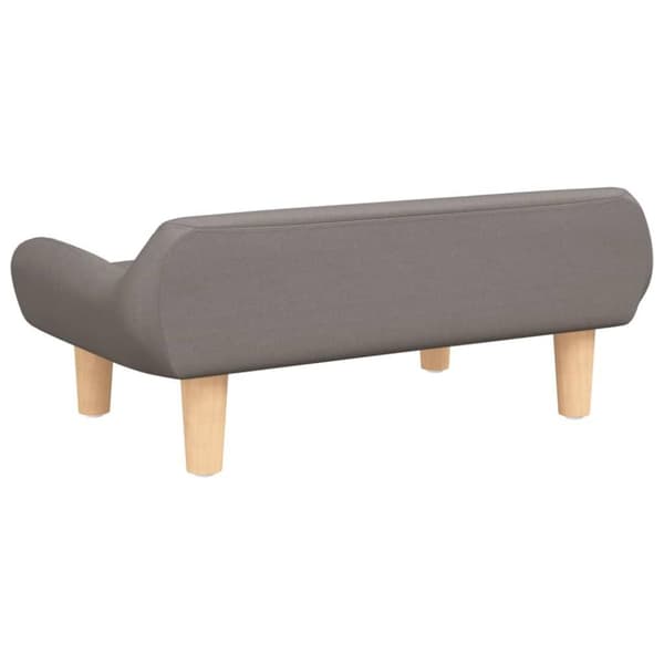 vidaXL sofa til børn 70x40x24 cm stof gråbrun