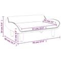 Miniatyrbillede 6 af 7: vidaXL sofa til børn 70x40x24 cm stof gråbrun