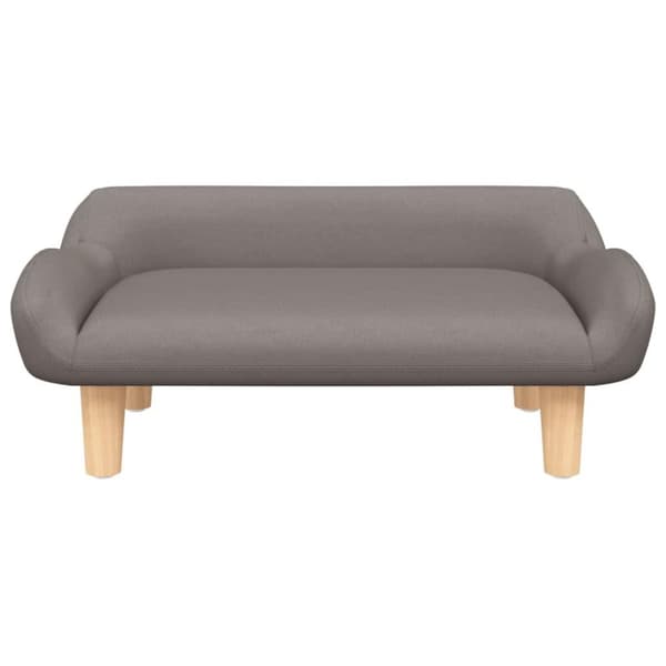 vidaXL sofa til børn 70x40x24 cm stof gråbrun
