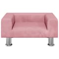 Miniatyrbild 2 av 7: vidaXL Barnsoffa rosa 50x40x26,5 cm sammet