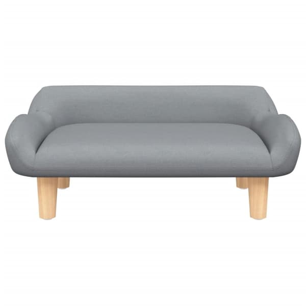 vidaXL sofa til børn 70x40x24 cm stof lysegrå