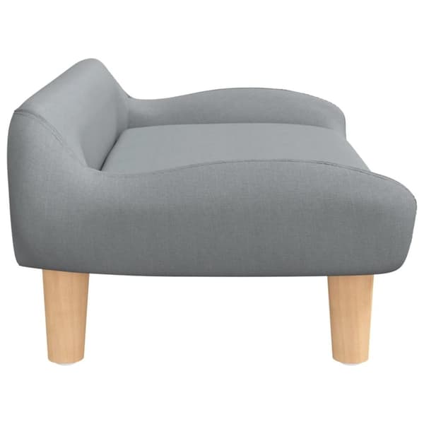 vidaXL sofa til børn 70x40x24 cm stof lysegrå