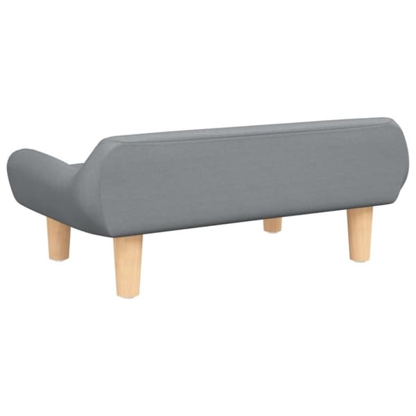vidaXL sofa til børn 70x40x24 cm stof lysegrå