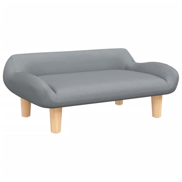 vidaXL sofa til børn 70x40x24 cm stof lysegrå
