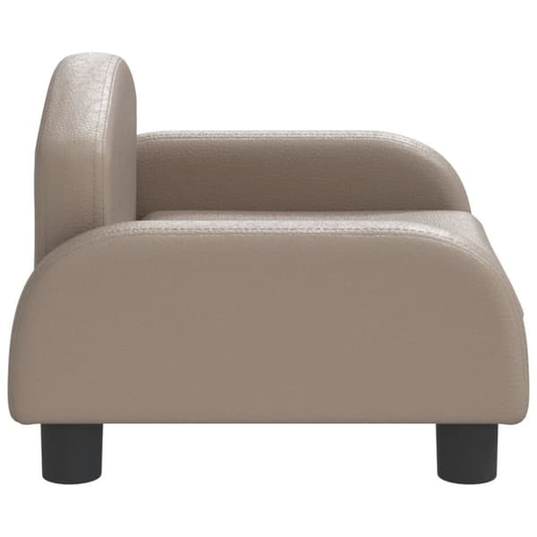 vidaXL Barnsoffa cappuccino 50x40x30 cm konstläder