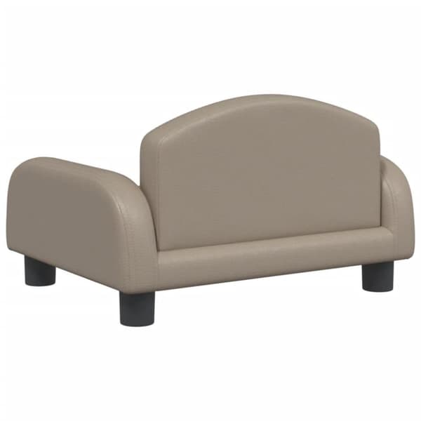 vidaXL Barnsoffa cappuccino 50x40x30 cm konstläder