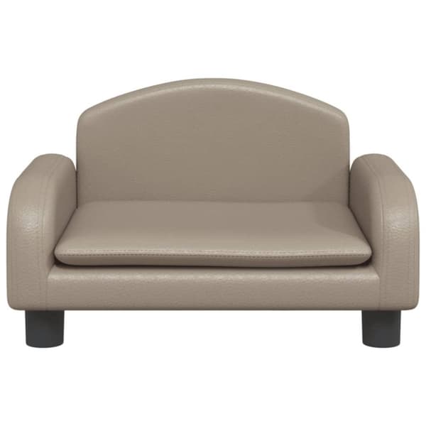 vidaXL Barnsoffa cappuccino 50x40x30 cm konstläder