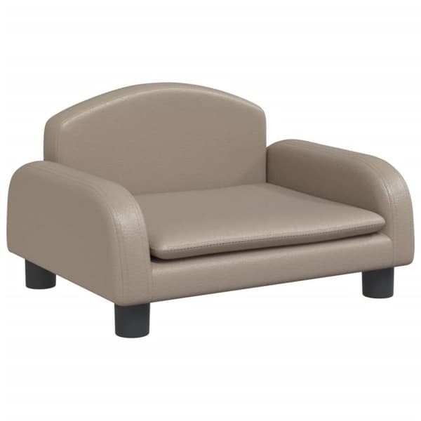 vidaXL Barnsoffa cappuccino 50x40x30 cm konstläder