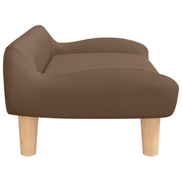 vidaXL Barnsoffa brun 70x40x24 cm tyg