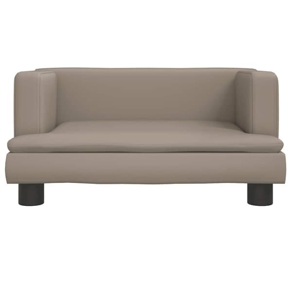 vidaXL Barnsoffa cappuccino 60x40x30 cm konstläder