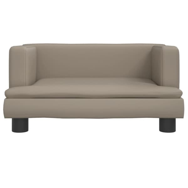vidaXL sofa til børn 60x40x30 cm kunstlæder cappuccinofarvet