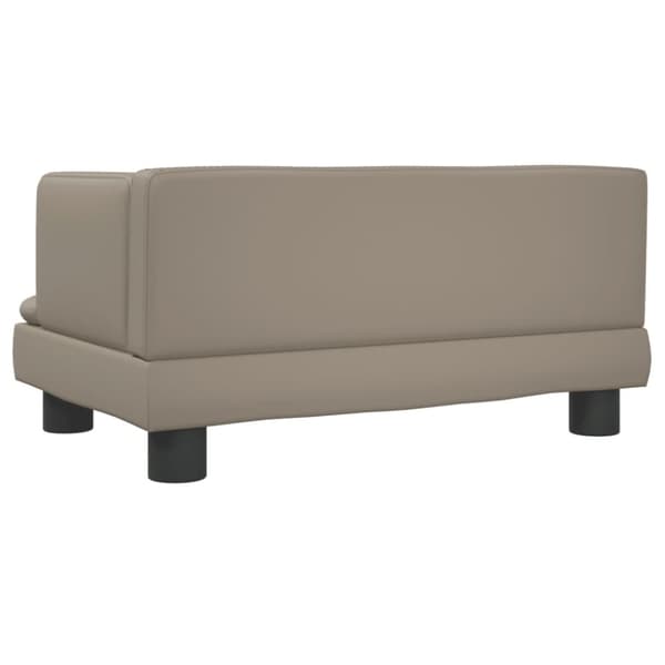 vidaXL sofa til børn 60x40x30 cm kunstlæder cappuccinofarvet