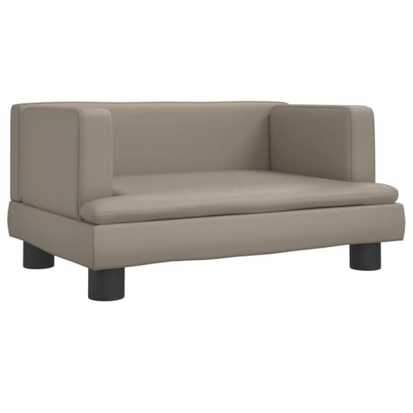 vidaXL sofa til børn 60x40x30 cm kunstlæder cappuccinofarvet