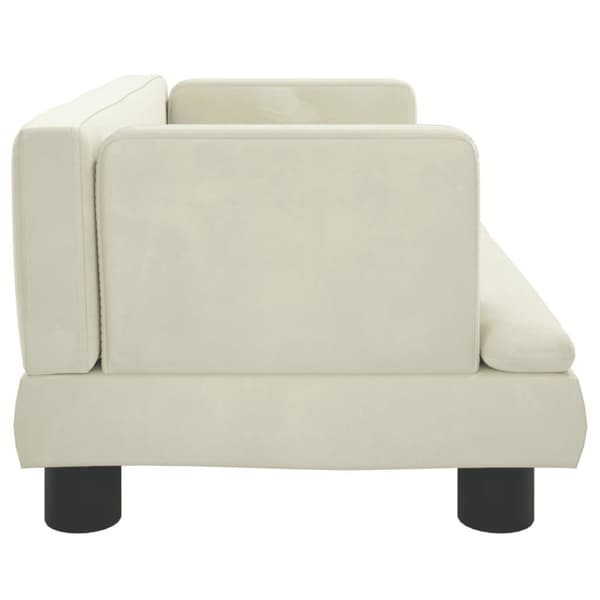 vidaXL sofa til børn 60x40x30 cm velour cremefarvet
