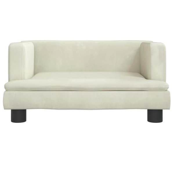 vidaXL sofa til børn 60x40x30 cm velour cremefarvet