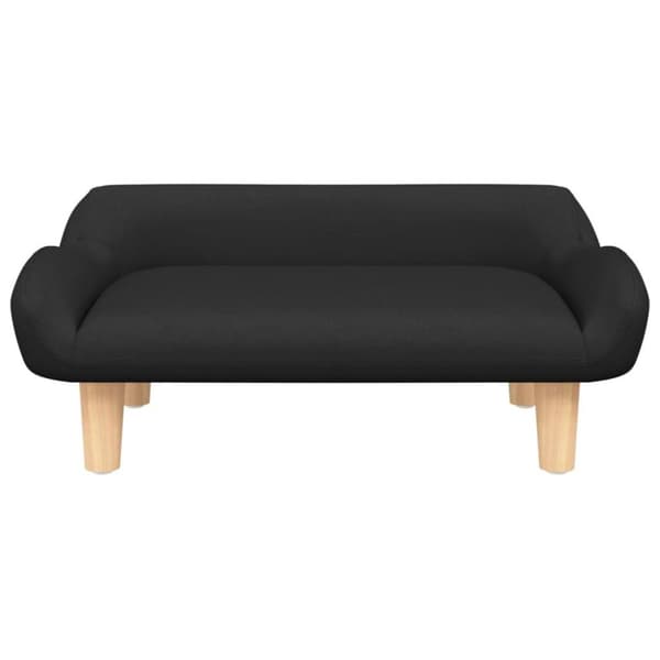 vidaXL sofa til børn 70x40x24 cm stof sort