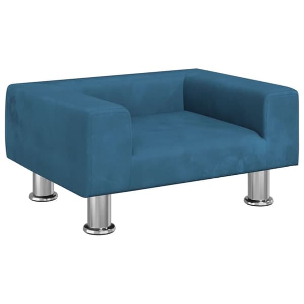 vidaXL sofa til børn 50x40x26,5 cm fløjl blå