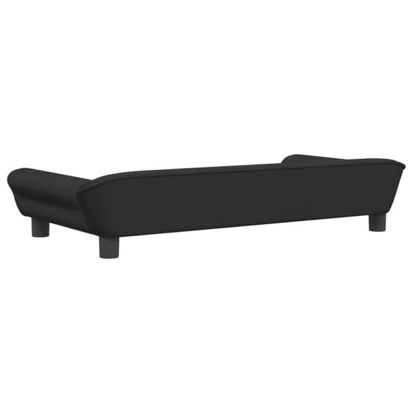 vidaXL Barnsoffa svart 100x50x26 cm sammet