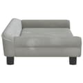 Miniatyrbillede 3 af 7: vidaXL sofa til børn 100x50x26 cm velour lysegrå