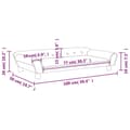 Miniatyrbillede 6 af 7: vidaXL sofa til børn 100x50x26 cm velour lysegrå