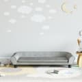 Miniatyrbillede 7 af 7: vidaXL sofa til børn 100x50x26 cm velour lysegrå