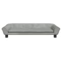 Miniatyrbillede 2 af 7: vidaXL sofa til børn 100x50x26 cm velour lysegrå