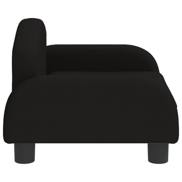 vidaXL Barnsoffa svart 50x40x30 cm tyg