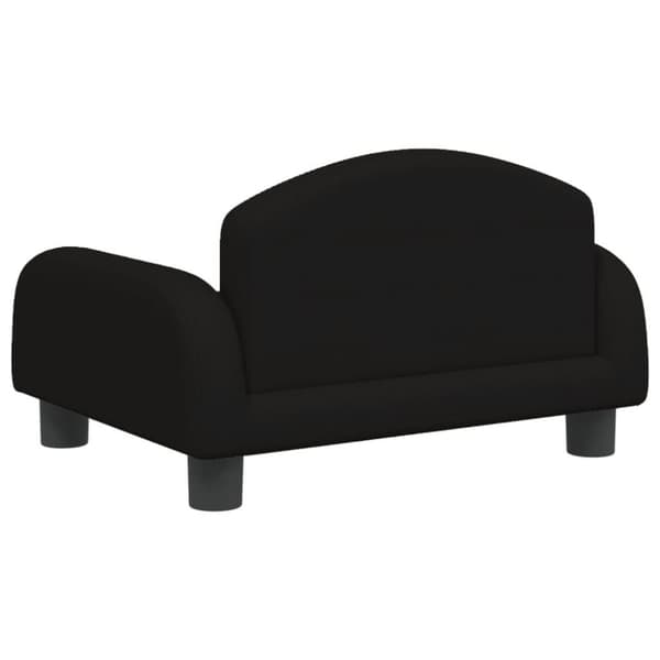 vidaXL Barnsoffa svart 50x40x30 cm tyg
