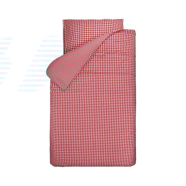 Bink barnsängkläder BB check röd 100 x 135