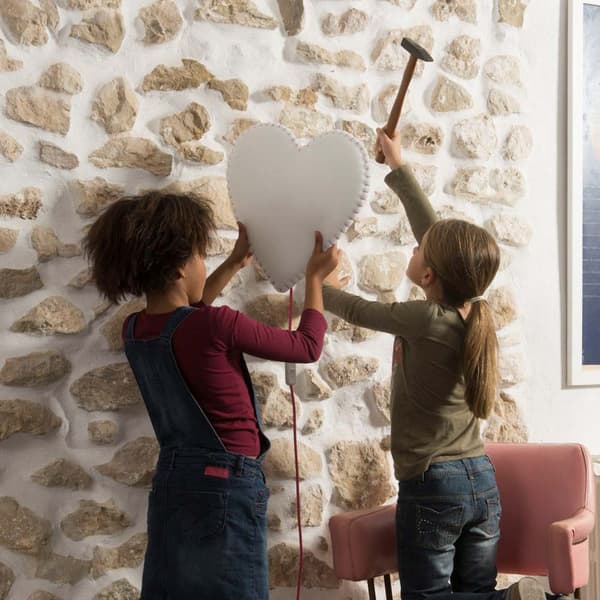 Buokids mjuk lampa nattlampa/vägglampa hjärta, Execution-137:Schnur &amp; Stecker,Color-186:gelb
