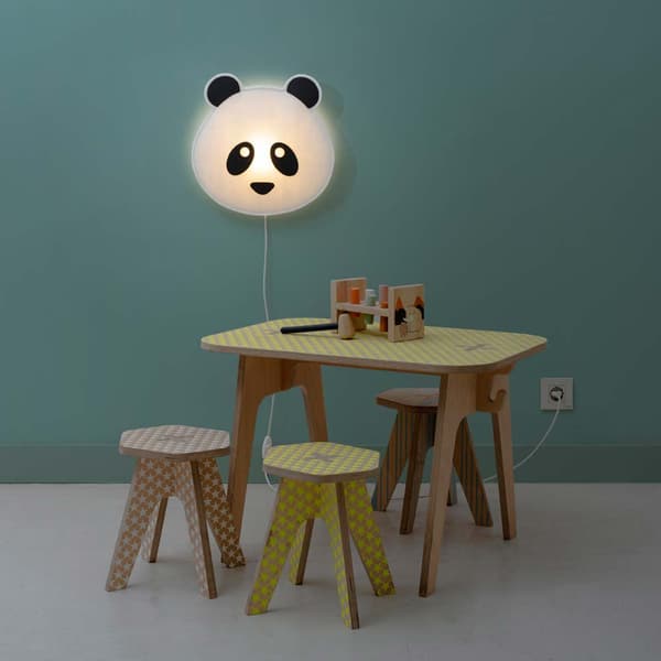Buokids Soft seinävalaisin Panda Bear sininen