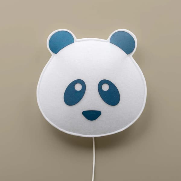 Buokids Soft seinävalaisin Panda Bear sininen