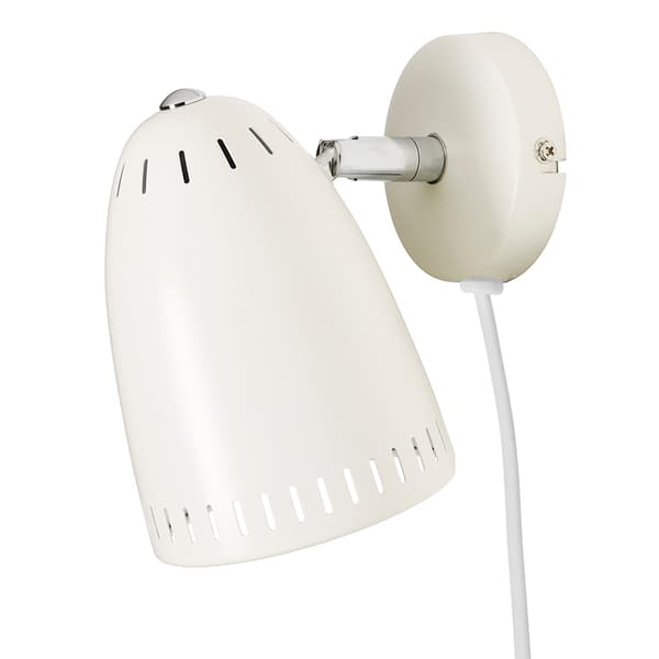 Superliving vägglampa metall &quot;Dynamo&quot; kort matt vit