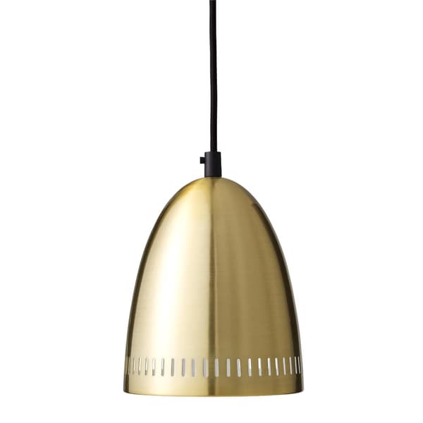 Superliving metal pendel lampe &quot;Dynamo&quot; lille børstet messing