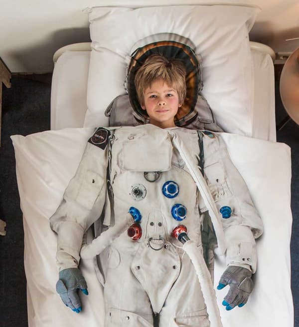 Snurk Sängkläder, Bäddset, Påslakanset, Sänglinne, Barnsängkläder, Junior sängkläder Astronaut 135 x200