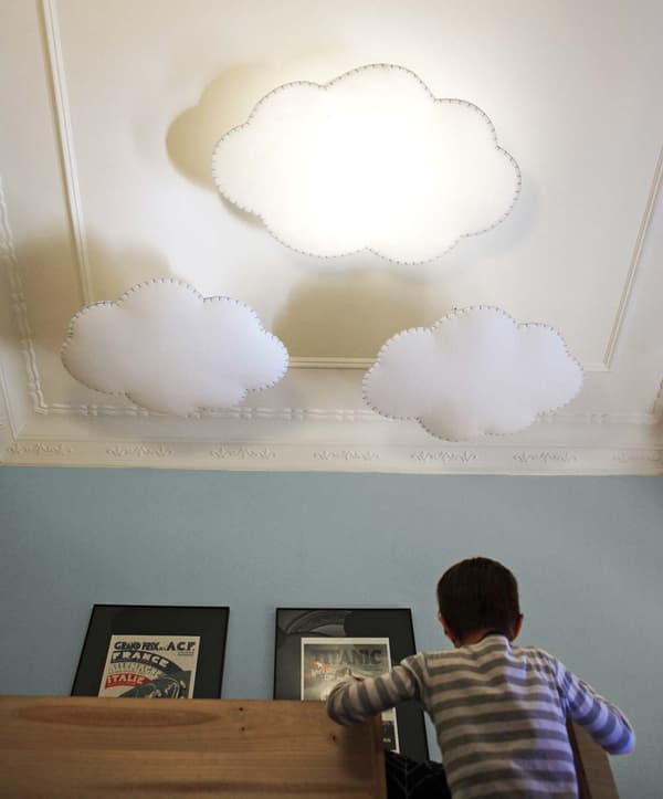 Buokids loftslampe Nube lille, Sömmen:grå