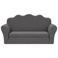 Miniatyrbillede 3 af 9: vidaXL 2-personers sovesofa til børn blødt plys antracitgrå