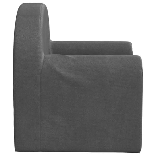 vidaXL sovesofa til børn blødt plys antracitgrå