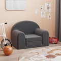 Miniatyrbillede 8 af 8: vidaXL sovesofa til børn blødt plys antracitgrå