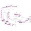 Miniatyrbild 8 av 9: vidaXL Bäddsoffa för barn 2-sits rosa mjuk plysch
